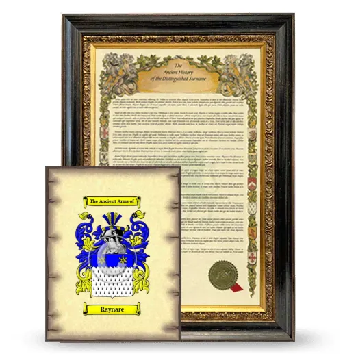 Raynare Framed History and Coat of Arms Print - Heirloom