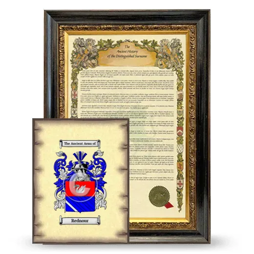 Rednour Framed History and Coat of Arms Print - Heirloom