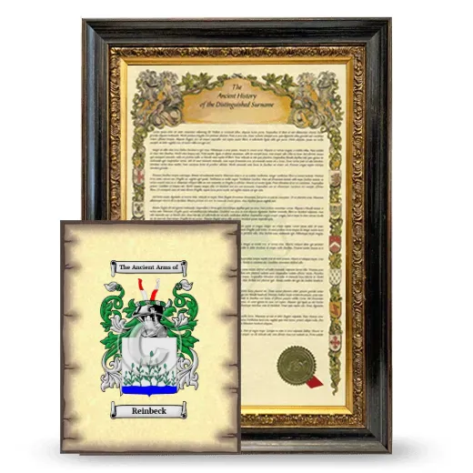 Reinbeck Framed History and Coat of Arms Print - Heirloom