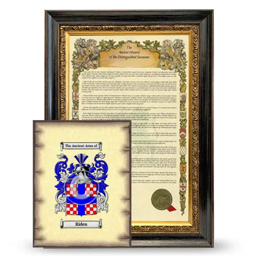 Riden Framed History and Coat of Arms Print - Heirloom