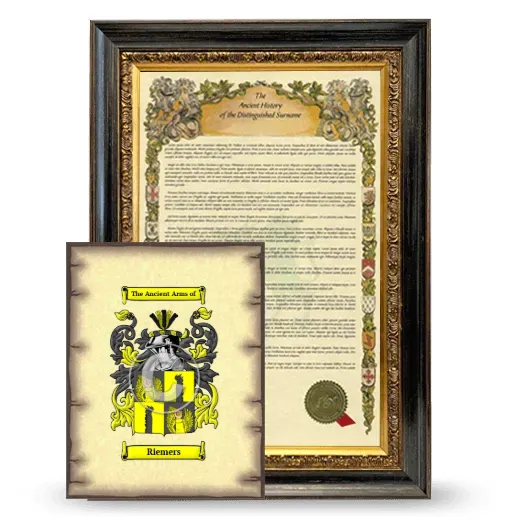 Riemers Framed History and Coat of Arms Print - Heirloom