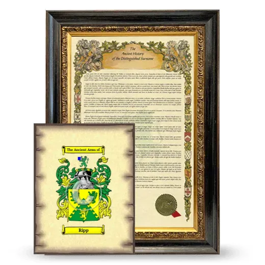 Ripp Framed History and Coat of Arms Print - Heirloom
