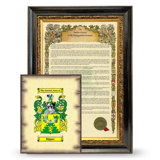 Ripper Framed History and Coat of Arms Print - Heirloom