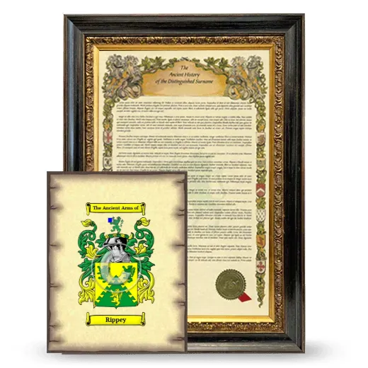 Rippey Framed History and Coat of Arms Print - Heirloom
