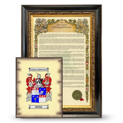 Ritchie Framed History and Coat of Arms Print - Heirloom