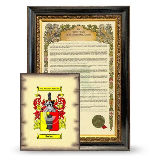 Roden Framed History and Coat of Arms Print - Heirloom