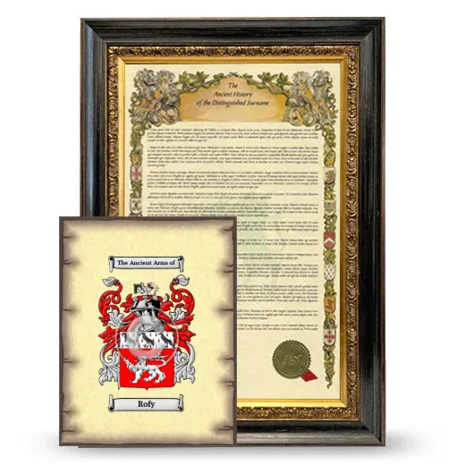 Rofy Framed History and Coat of Arms Print - Heirloom