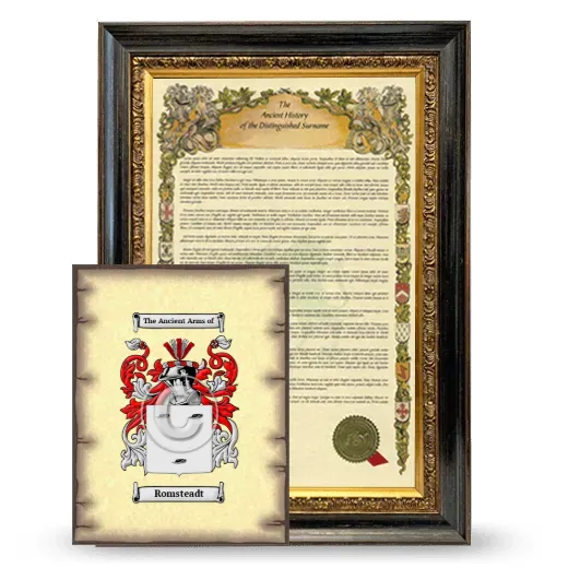 Romsteadt Framed History and Coat of Arms Print - Heirloom