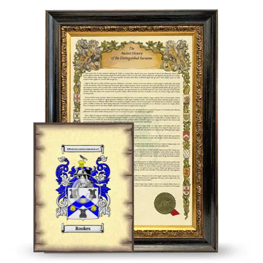 Rookes Framed History and Coat of Arms Print - Heirloom