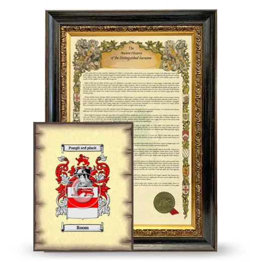 Room Framed History and Coat of Arms Print - Heirloom