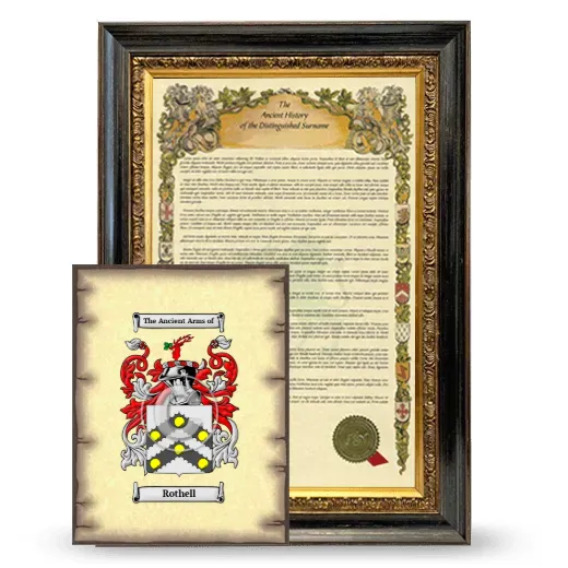 Rothell Framed History and Coat of Arms Print - Heirloom