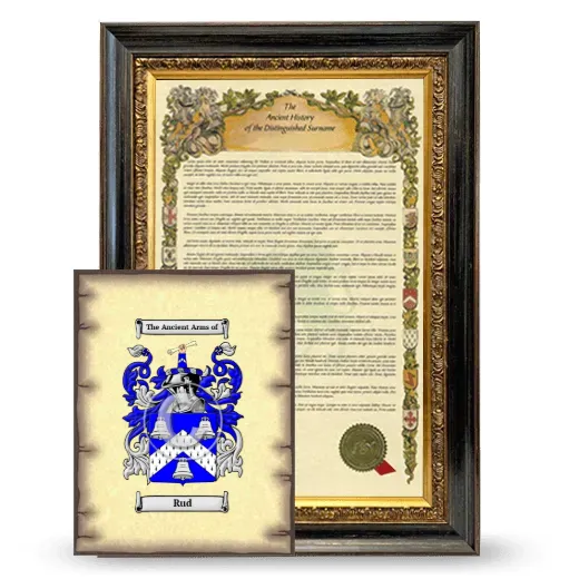 Rud Framed History and Coat of Arms Print - Heirloom