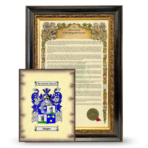 Sänger Framed History and Coat of Arms Print - Heirloom