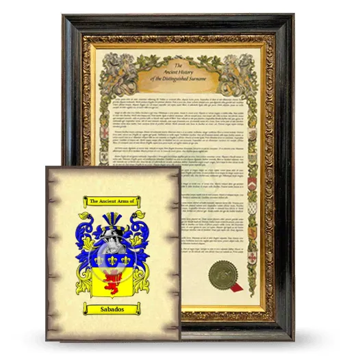 Sabados Framed History and Coat of Arms Print - Heirloom