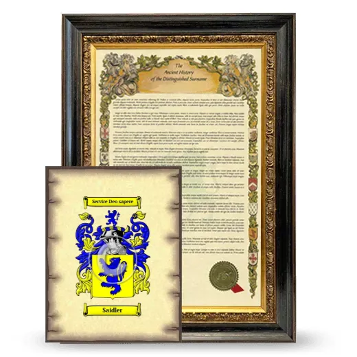 Saidler Framed History and Coat of Arms Print - Heirloom