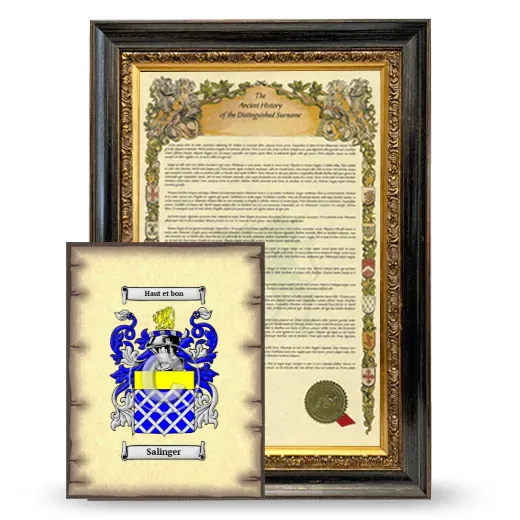 Salinger Framed History and Coat of Arms Print - Heirloom