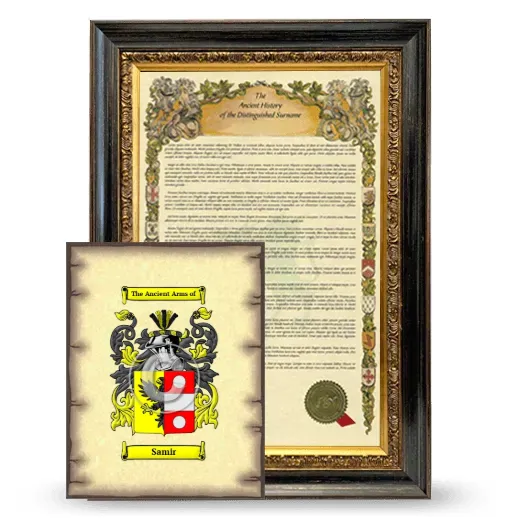 Samir Framed History and Coat of Arms Print - Heirloom