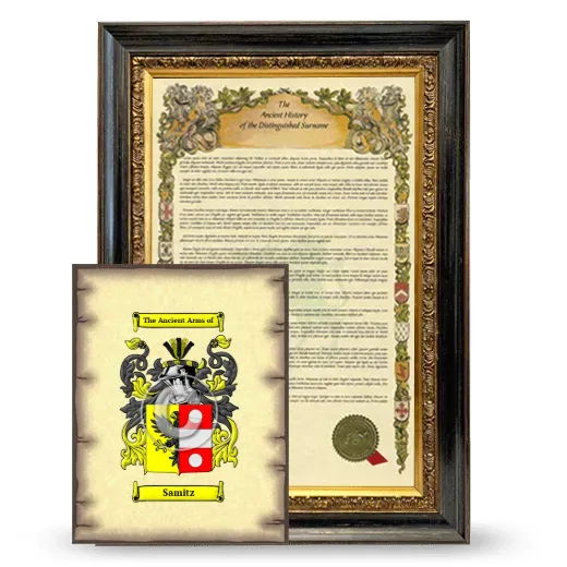 Samitz Framed History and Coat of Arms Print - Heirloom
