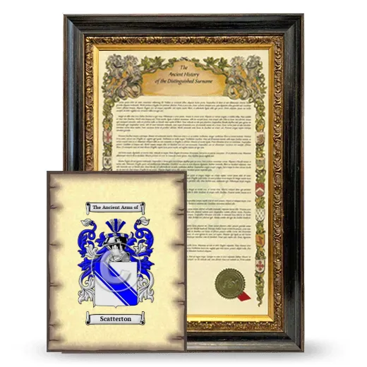 Scatterton Framed History and Coat of Arms Print - Heirloom