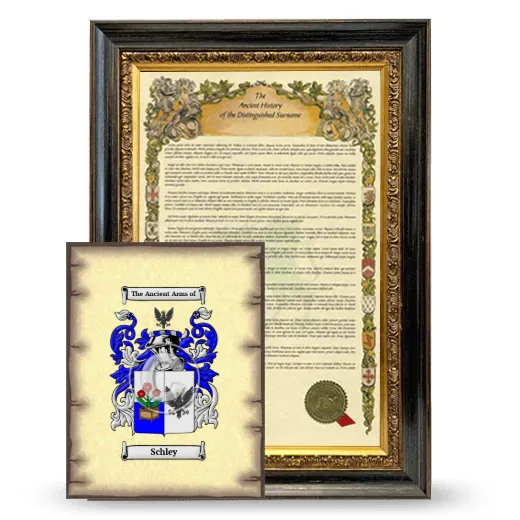 Schley Framed History and Coat of Arms Print - Heirloom