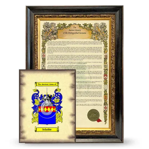 Schobie Framed History and Coat of Arms Print - Heirloom