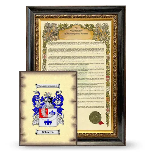 Schueren Framed History and Coat of Arms Print - Heirloom