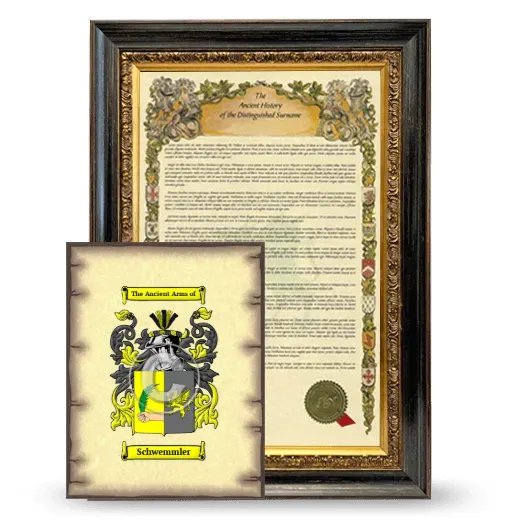 Schwemmler Framed History and Coat of Arms Print - Heirloom