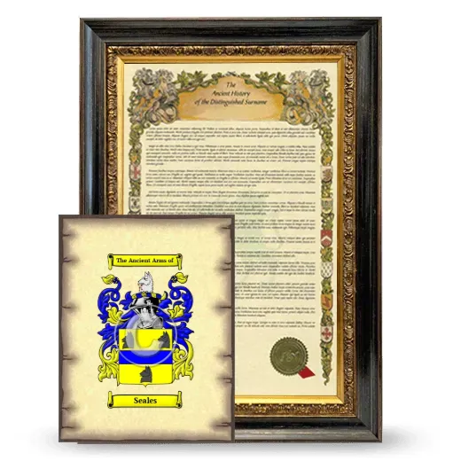 Seales Framed History and Coat of Arms Print - Heirloom