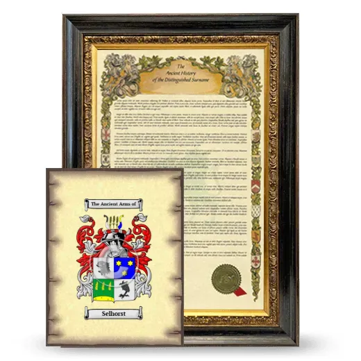 Selhorst Framed History and Coat of Arms Print - Heirloom