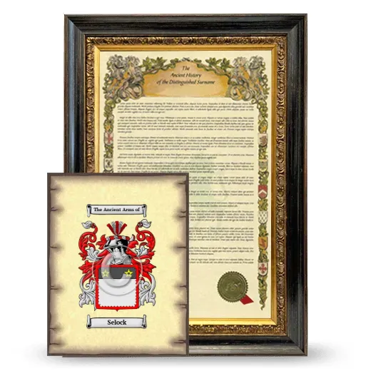 Selock Framed History and Coat of Arms Print - Heirloom