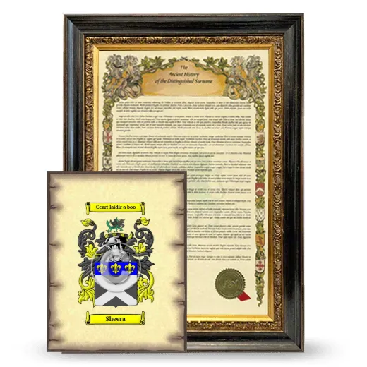 Sheera Framed History and Coat of Arms Print - Heirloom