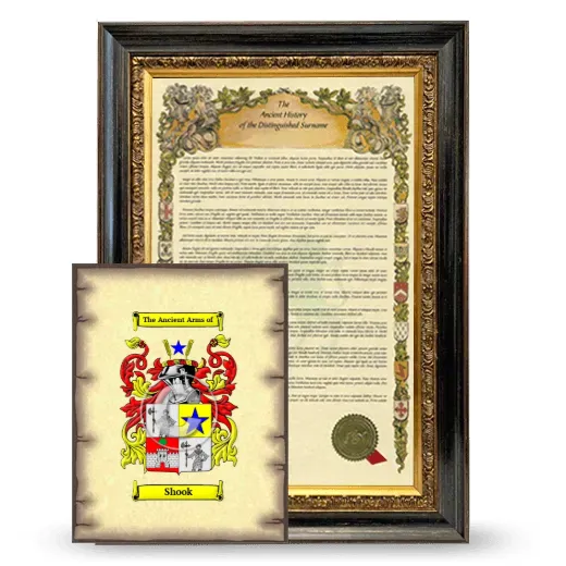 Shook Framed History and Coat of Arms Print - Heirloom