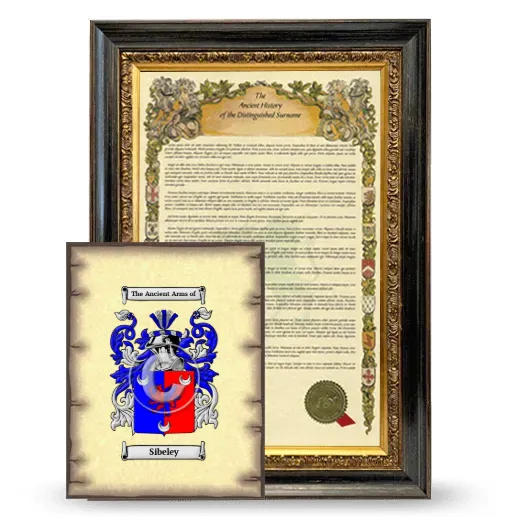 Sibeley Framed History and Coat of Arms Print - Heirloom