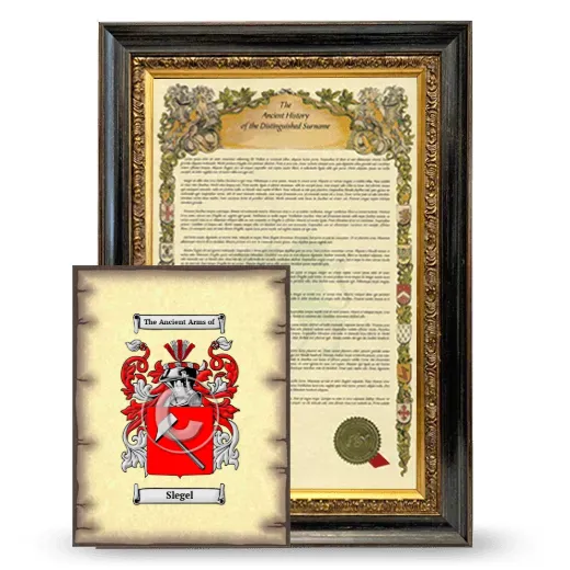Slegel Framed History and Coat of Arms Print - Heirloom