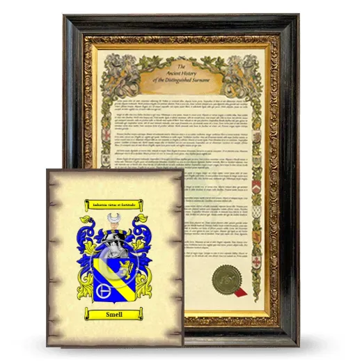 Smell Framed History and Coat of Arms Print - Heirloom