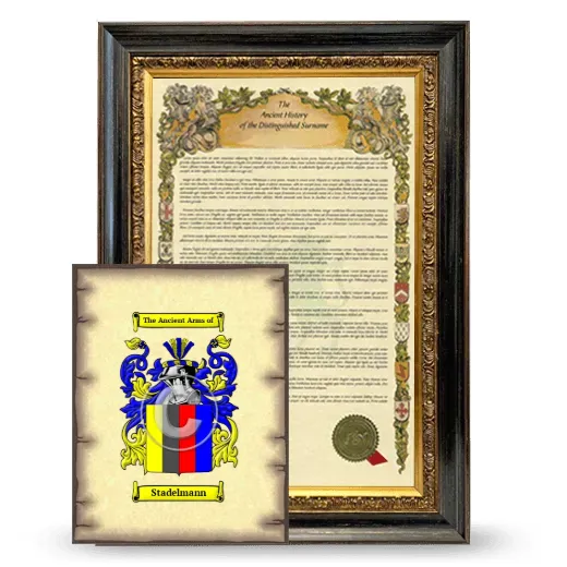 Stadelmann Framed History and Coat of Arms Print - Heirloom