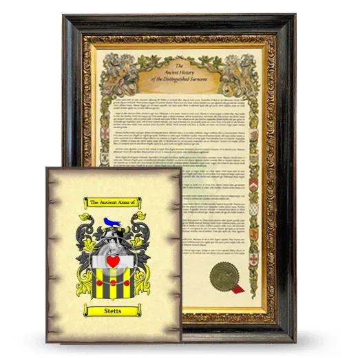 Stetts Framed History and Coat of Arms Print - Heirloom