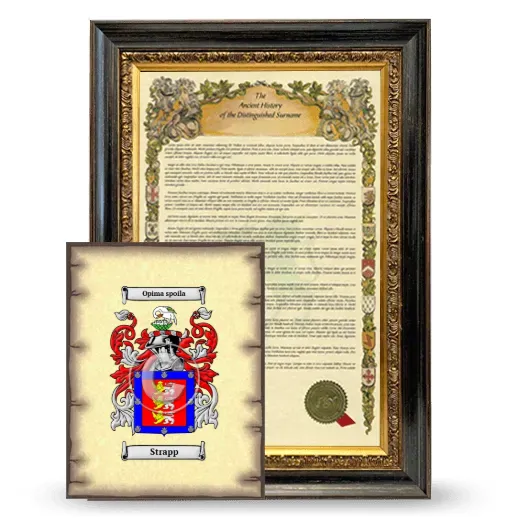 Strapp Framed History and Coat of Arms Print - Heirloom