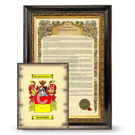 Swearengin Framed History and Coat of Arms Print - Heirloom