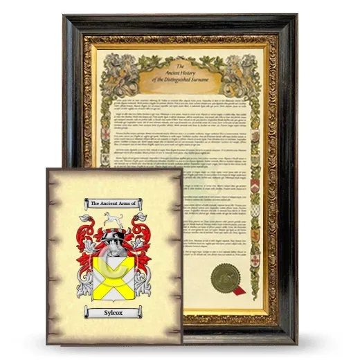 Sylcox Framed History and Coat of Arms Print - Heirloom