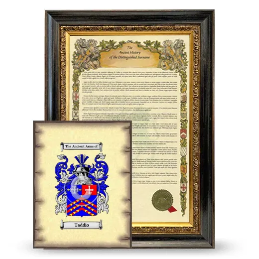 Taddio Framed History and Coat of Arms Print - Heirloom