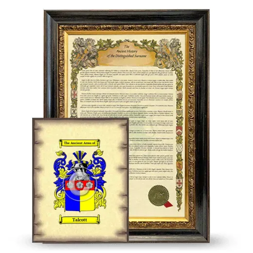 Talcott Framed History and Coat of Arms Print - Heirloom