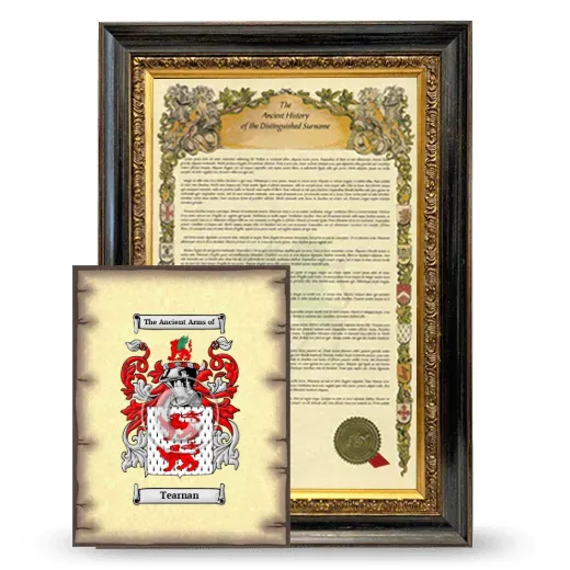 Tearnan Framed History and Coat of Arms Print - Heirloom