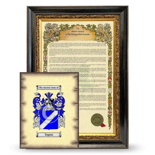 Tepers Framed History and Coat of Arms Print - Heirloom