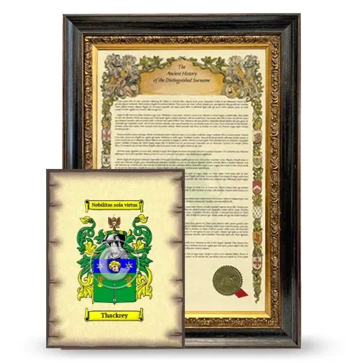 Thackrey Framed History and Coat of Arms Print - Heirloom