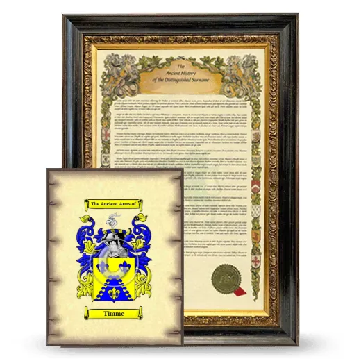 Timme Framed History and Coat of Arms Print - Heirloom