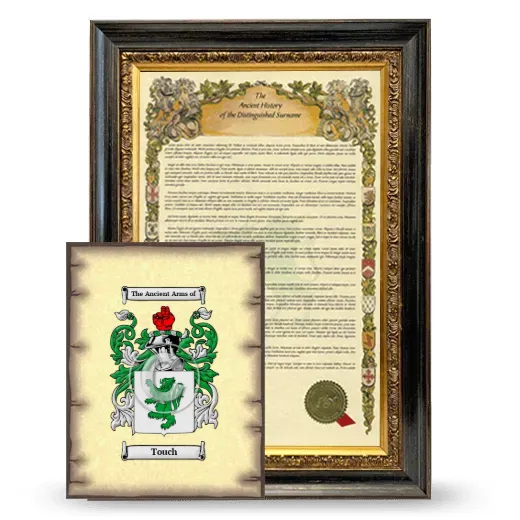 Touch Framed History and Coat of Arms Print - Heirloom