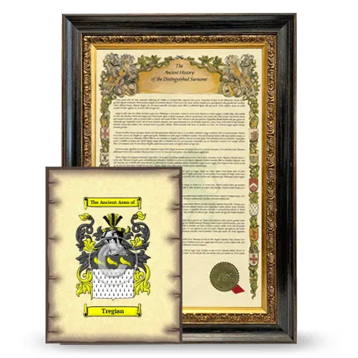 Tregian Framed History and Coat of Arms Print - Heirloom