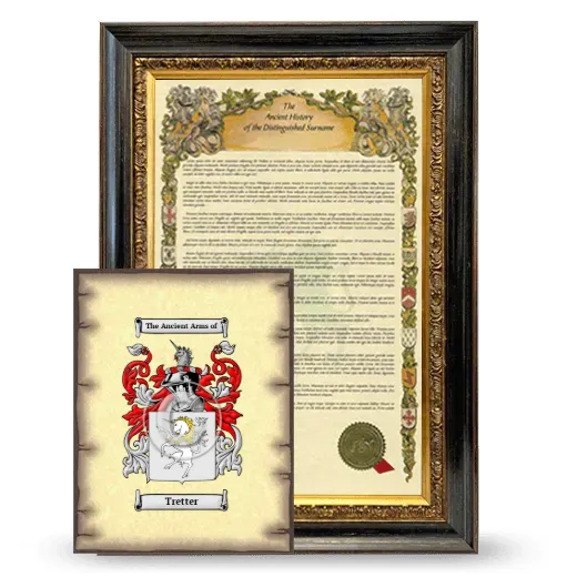 Tretter Framed History and Coat of Arms Print - Heirloom