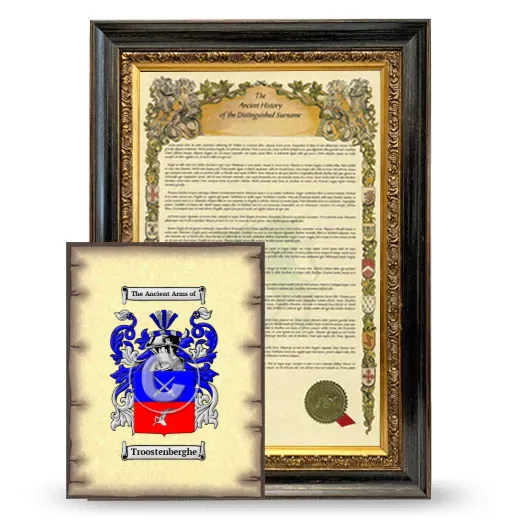 Troostenberghe Framed History and Coat of Arms Print - Heirloom